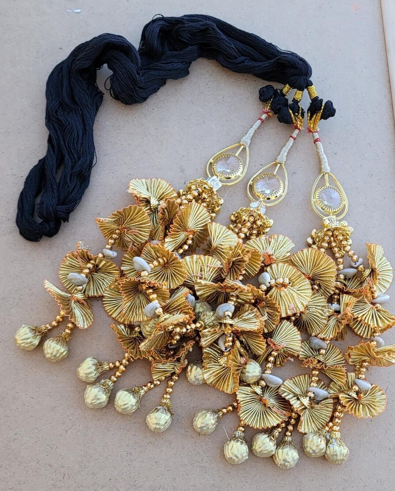 Punjabi Paranda mehndi jaago bridal Patiala Mirror paranda Indian hair braid TT6R Handmade Bollywood traditional design