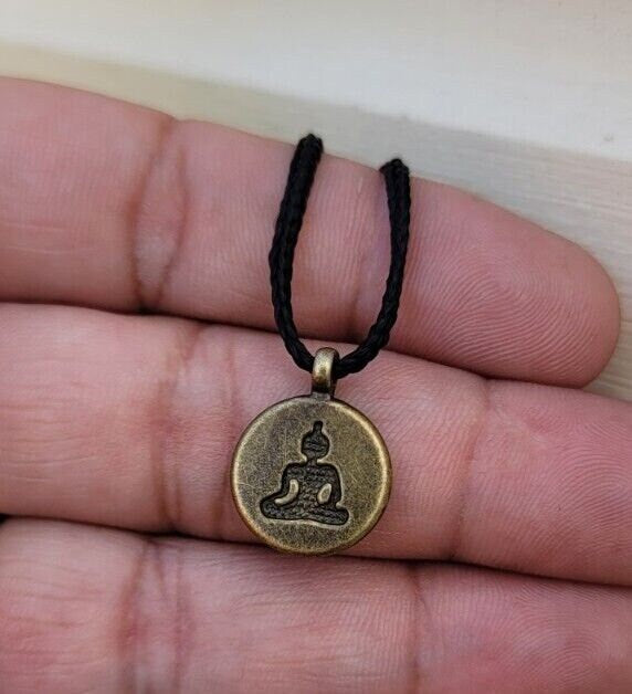 Buddha Pendant Necklace Silver Gold Plated Evil Eye Protection Hindu Charm K54R power Shield