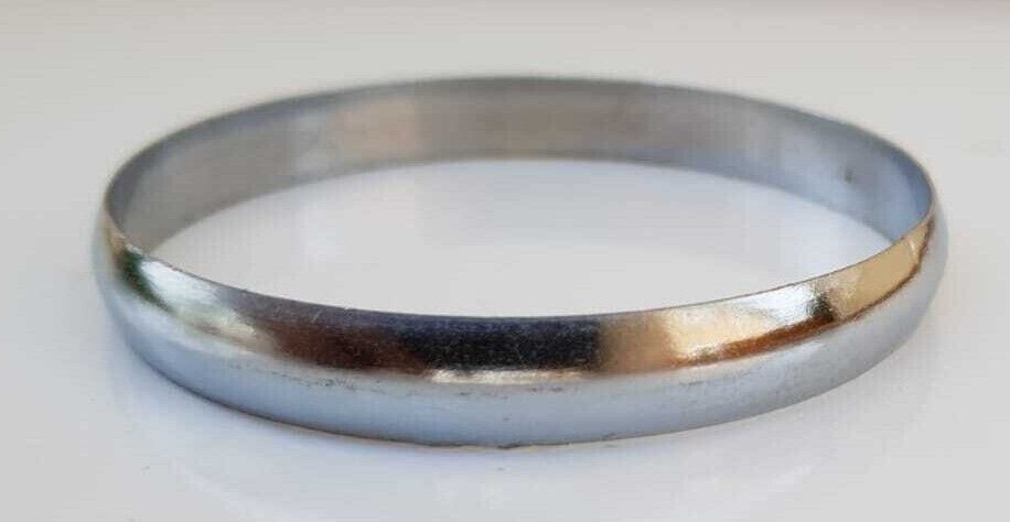 Chrome Plated Kara Smooth Thick Bangle Sikh Bracelet Singh Kaur Khalsa Kada B17