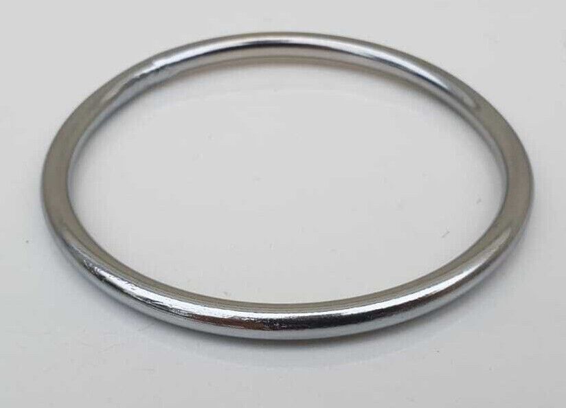 Chrome Plated Kara Smooth Thin Bangle Sikh Bracelet Singh Kaur Khalsa Kada V34
