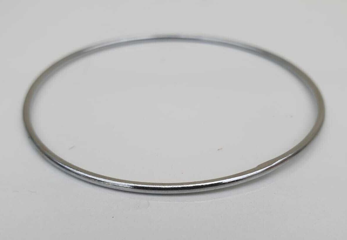 Chrome Plated Kara Smooth Extra Thin Bangle Sikh Bracelet Singh Khalsa Kada S8