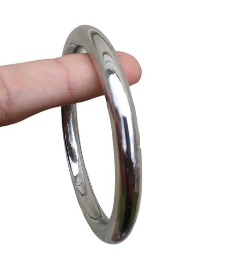 Stainless Steel Kara Round Smooth Sikh Bangle Singh Kaur Khalsa Punjabi Kada V37
