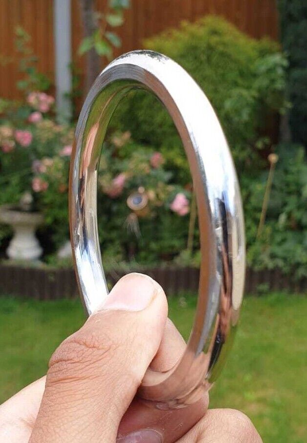 Stainless Steel Kara Round Smooth Sikh Bangle Singh Kaur Khalsa Punjabi Kada V37