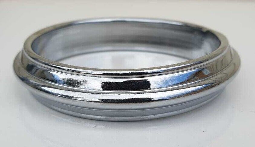 Chrome Plated Kara Sikh Kada Singh Kaur Khalsa Round Edged Thick Bracelet V40