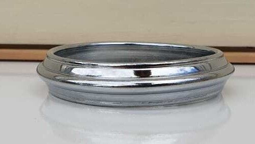 Chrome Plated Kara Sikh Kada Singh Kaur Khalsa Round Edged Thick Bracelet V40