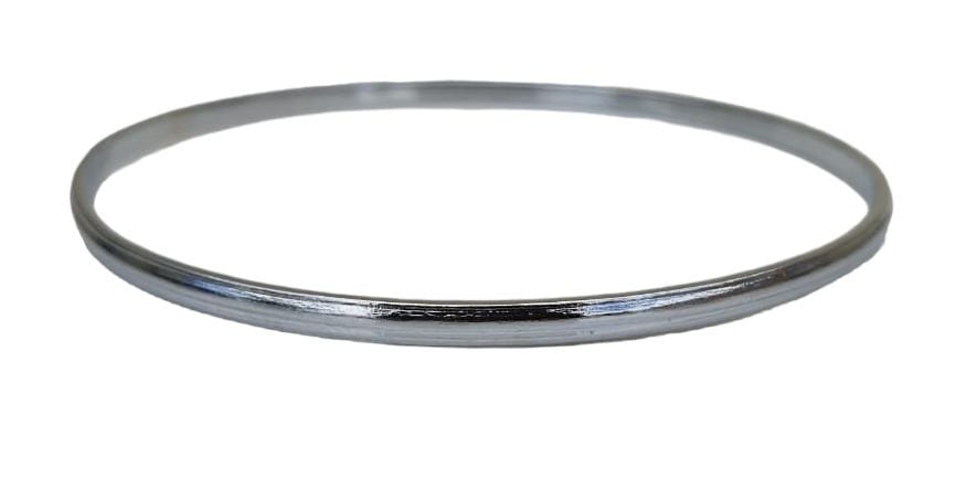 Stunning Chrome Plated Silver Tone very Thin Sikh Khalsa Kara Bracelet Bangle C7