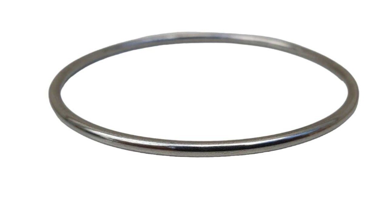 Stainless Steel Kara Silver Smooth Sikh Bracelet Singh Kaur Khalsa Bangle S9 NEW