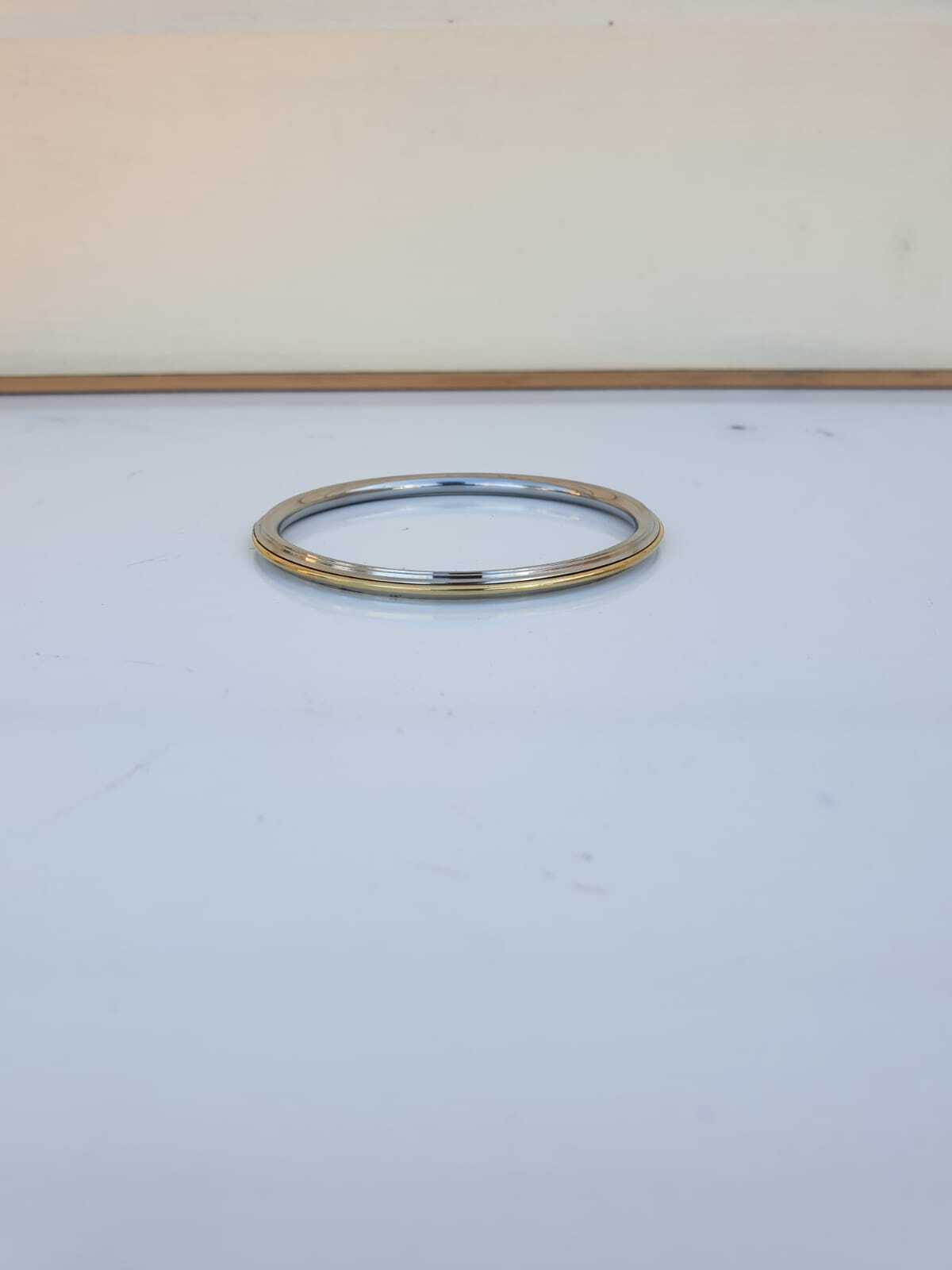 Stainless Steel Kara Sikh Bangle Brass Line Thin Bracelet Singh Khalsa Kada S19