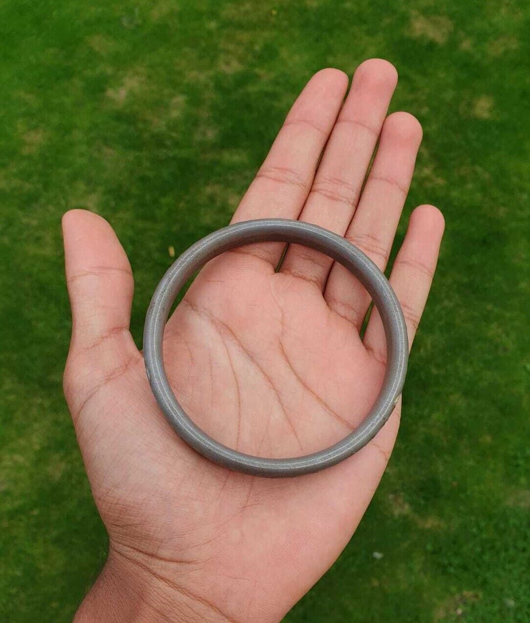 Sarbloh Iron Kara Smooth Round Engraved Sikh Kada Singh Kaur Khalsa Bangle S23K Handmade Karra design