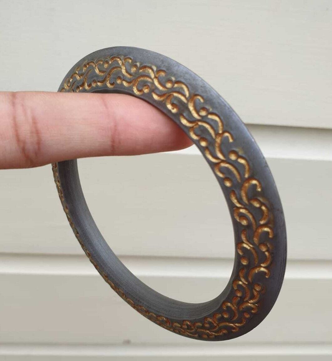 Sarbloh Chakri Kara Engraved Floral Design Punjabi Kada Sikh Singh Bangle S21K Handmade design Loha Kurra