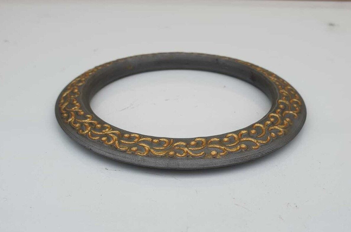 Sarbloh Chakri Kara Engraved Floral Design Punjabi Kada Sikh Singh Bangle S21K Handmade design Loha Kurra