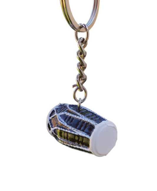 Punjabi Dholki Key Ring Drum Key Chain Novelty Dhol India Kaur Panjabi Gift LL12