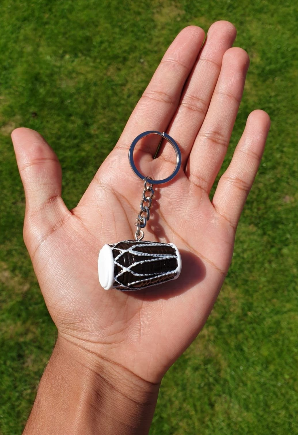 Punjabi Dholki Key Ring Drum Key Chain Novelty Dhol India Kaur Panjabi Gift LL12