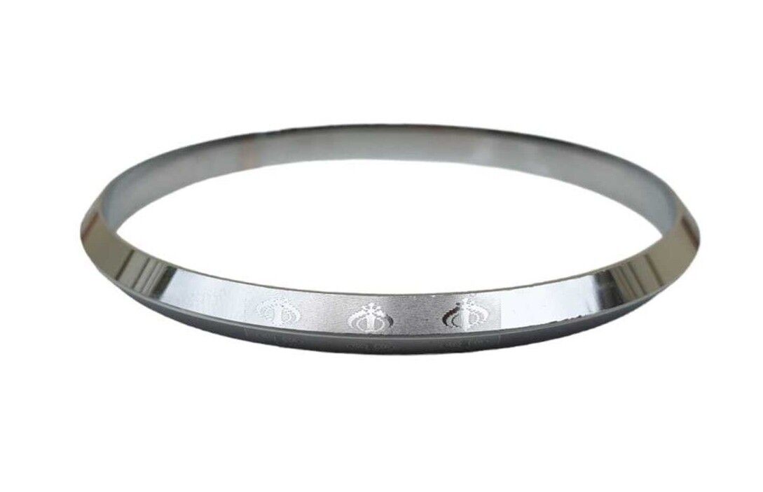 Sikh Khanda Kara Laser Engraved Silver Plated Kada Singh Khalsa Bangle New CC33