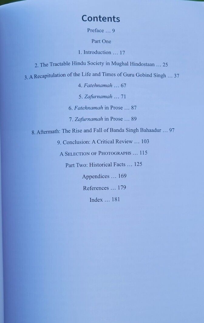 Zafurnamah Guru Gobind Singh Ji Harjeet Singh Gandhi English Sikh History Book M