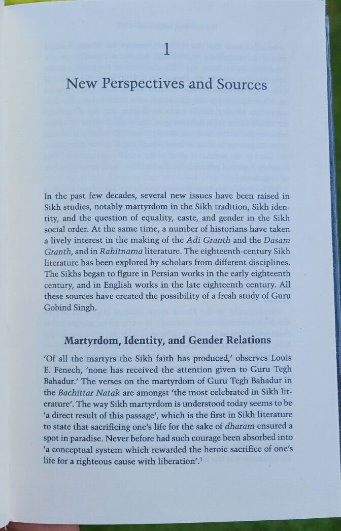 Guru Gobind Singh Master of the White Hawk J S Grewal English Sikh History Book