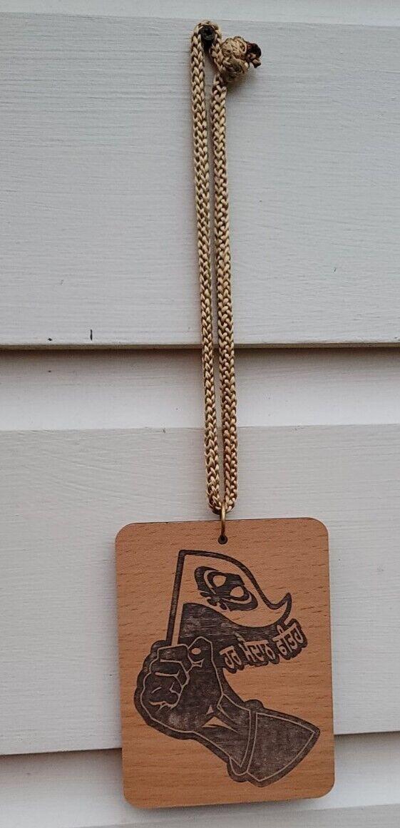 Punjabi Har Maidan Fateh sikh Khalsa Wood Pendant Evil Protection Car Hanger QQ9