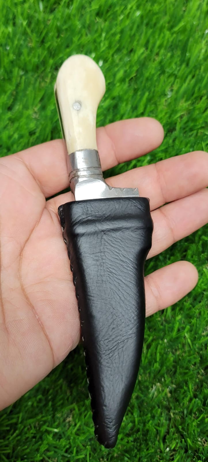 Stunning Leather Sheath Ceremonial Sikh Kaur Singh Siri Sahib Taksali Design OO8