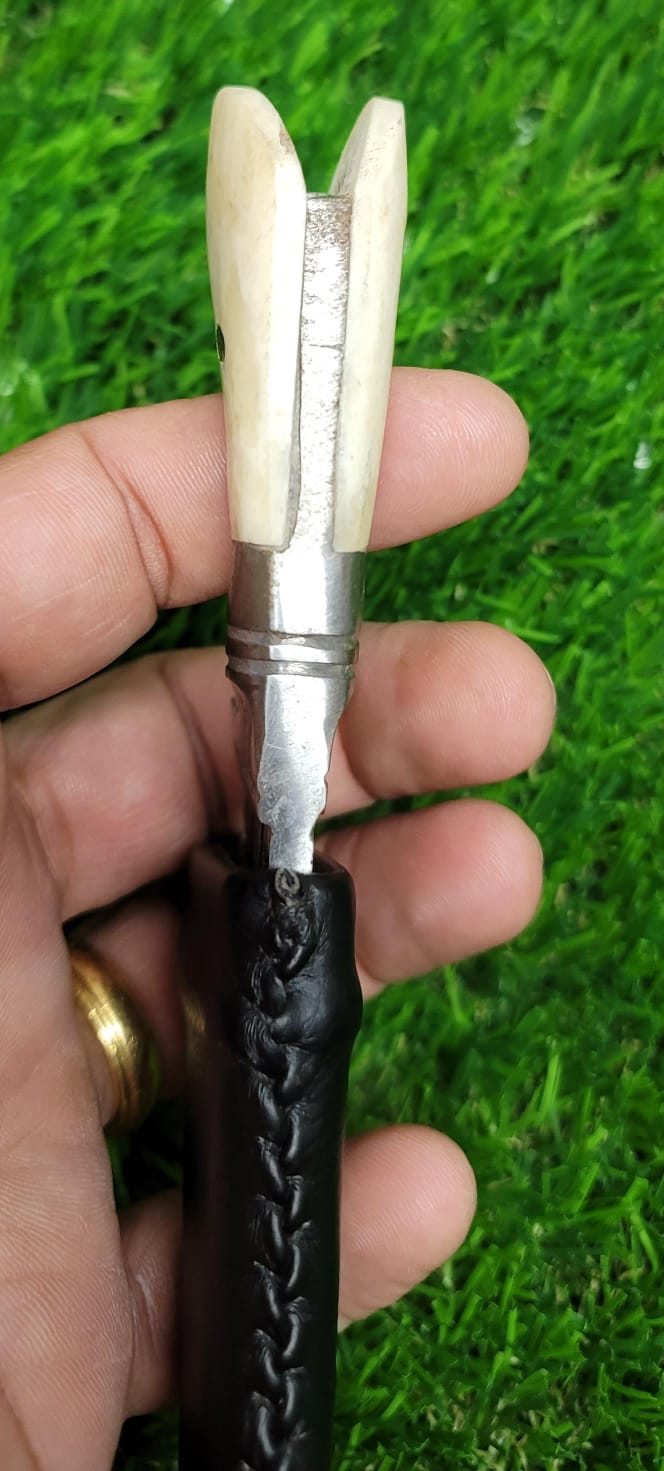 Stunning Leather Sheath Ceremonial Sikh Kaur Singh Siri Sahib Taksali Design OO8
