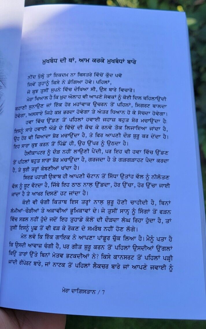 Mera Dagestan Punjabi Gurmukhi Book Rasool Gamzatov My Dagestan Literature MD