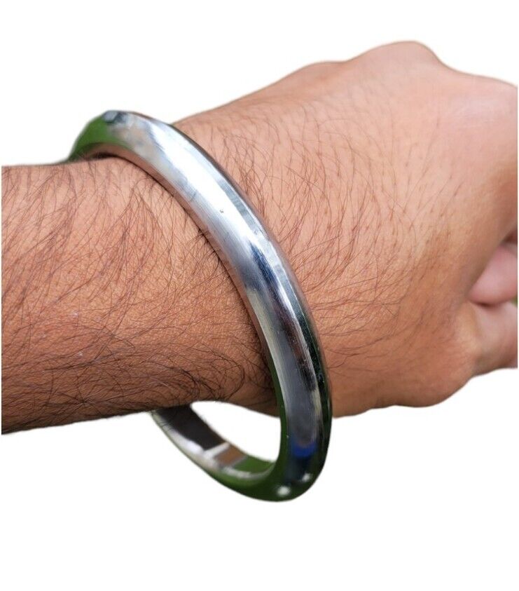 Sarbloh Kara Sikh Kada Kakaar Iron Smooth Collar Singh King Warrior Bangle EE15