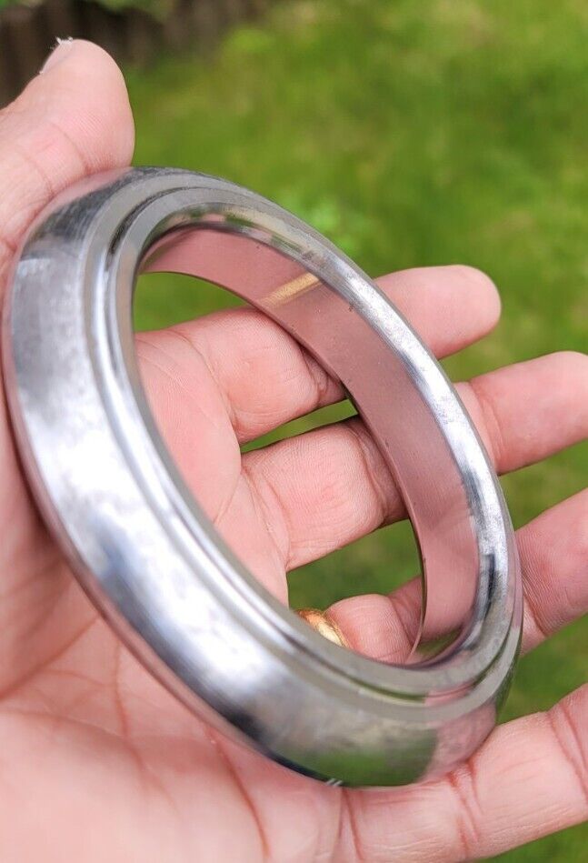 Sarbloh Kara Sikh Kada Kakaar Pure Iron Smooth Karha Heavy Warrior Bangle UK EE16R