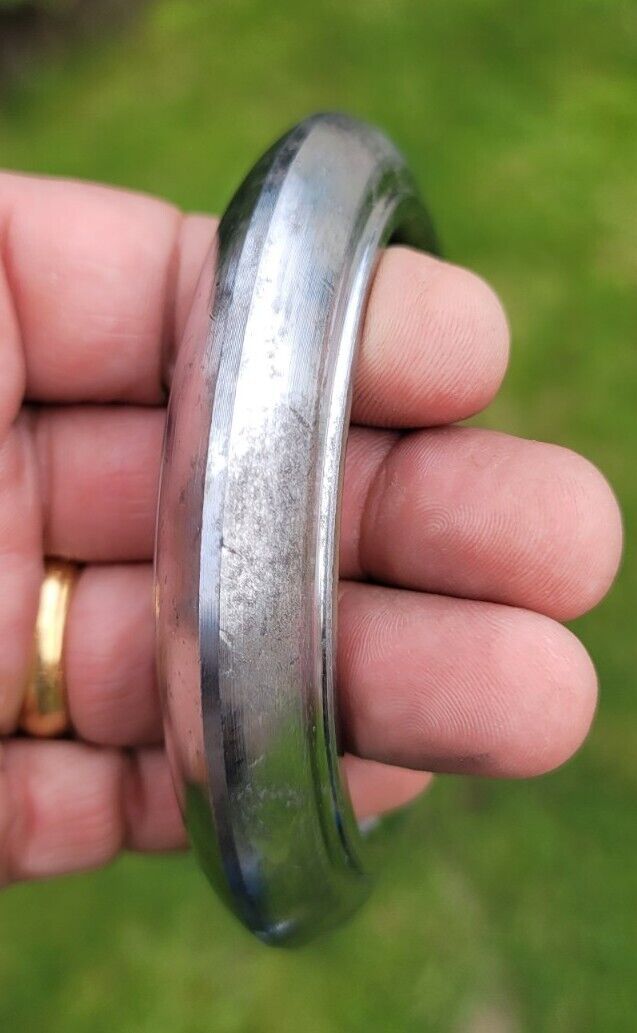Sarbloh Kara Sikh Kada Kakaar Pure Iron Smooth Karha Heavy Warrior Bangle UK EE16R