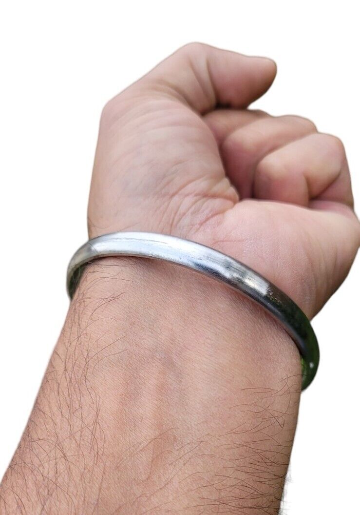 Sarbloh Kara Sikh Kada Kakaar Iron Smooth Karha Singh Warrior Loha Bangle EE17R