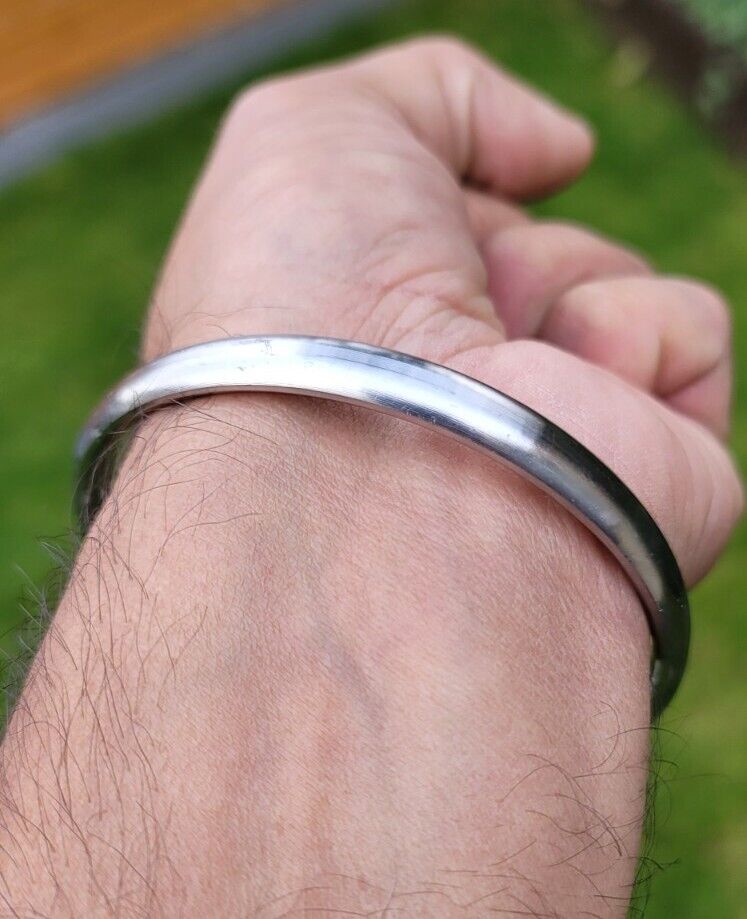 Sarbloh Kara Sikh Kada Kakaar Iron Smooth Karha Singh Warrior Loha Bangle EE17R