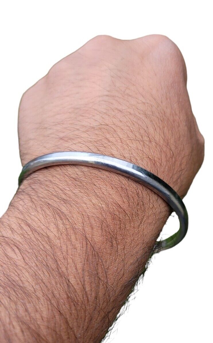 Sarbloh Kara Sikh Kada Kakaar Iron Smooth Karha Singh Kids Size Loha Bangle EE18R