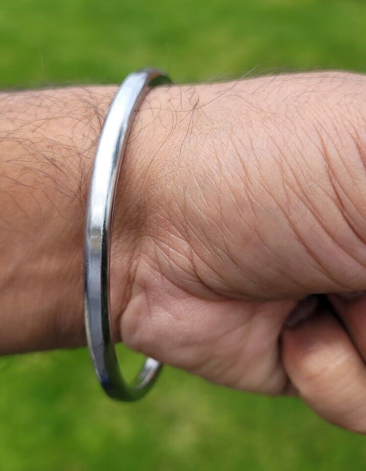 Sarbloh Kara Sikh Kada Kakaar Iron Smooth Karha Singh Kids Size Loha Bangle EE18R