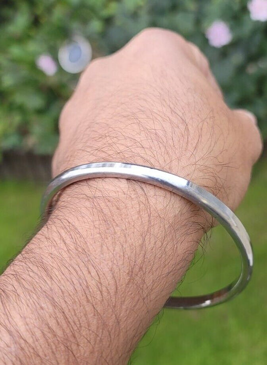 Sarbloh Kara Sikh Kada Kakaar Iron Smooth Karha Singh Kids Size Loha Bangle EE18R