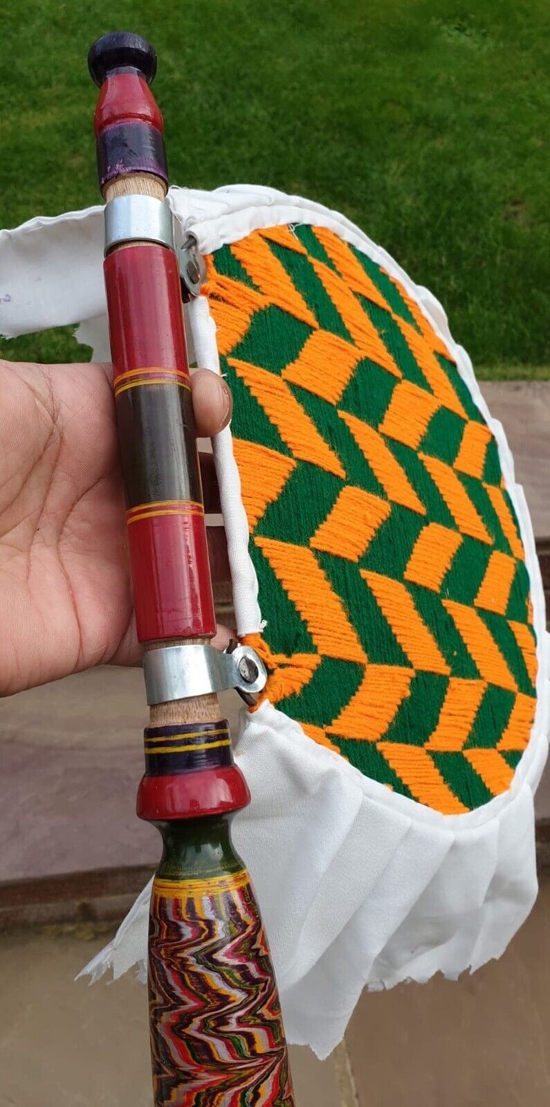 Hand Made Traditional Punjabi Pakhi Woven with Wool Culture Traditional Panjab N