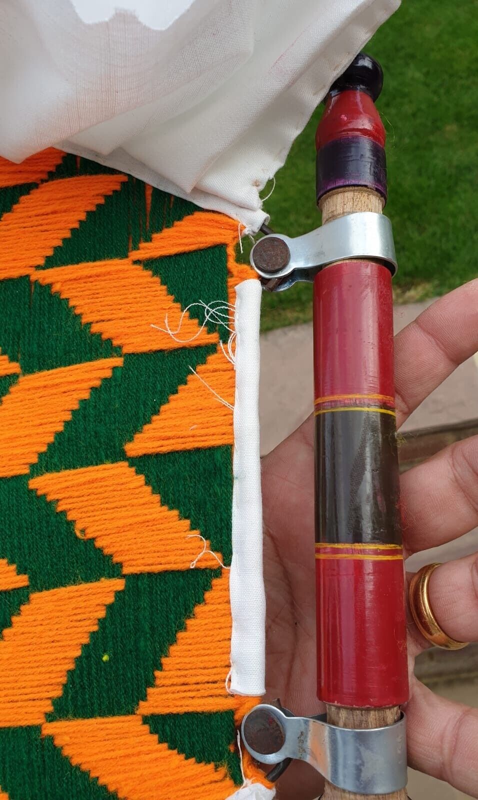 Hand Made Traditional Punjabi Pakhi Woven with Wool Culture Traditional Panjab N