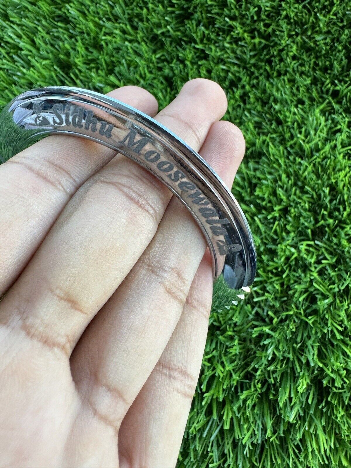 Sidhu Moosewala Kara Legends Never Die Gold Silver Plated Kada Sikh Bangle OF8 Tribute UK new