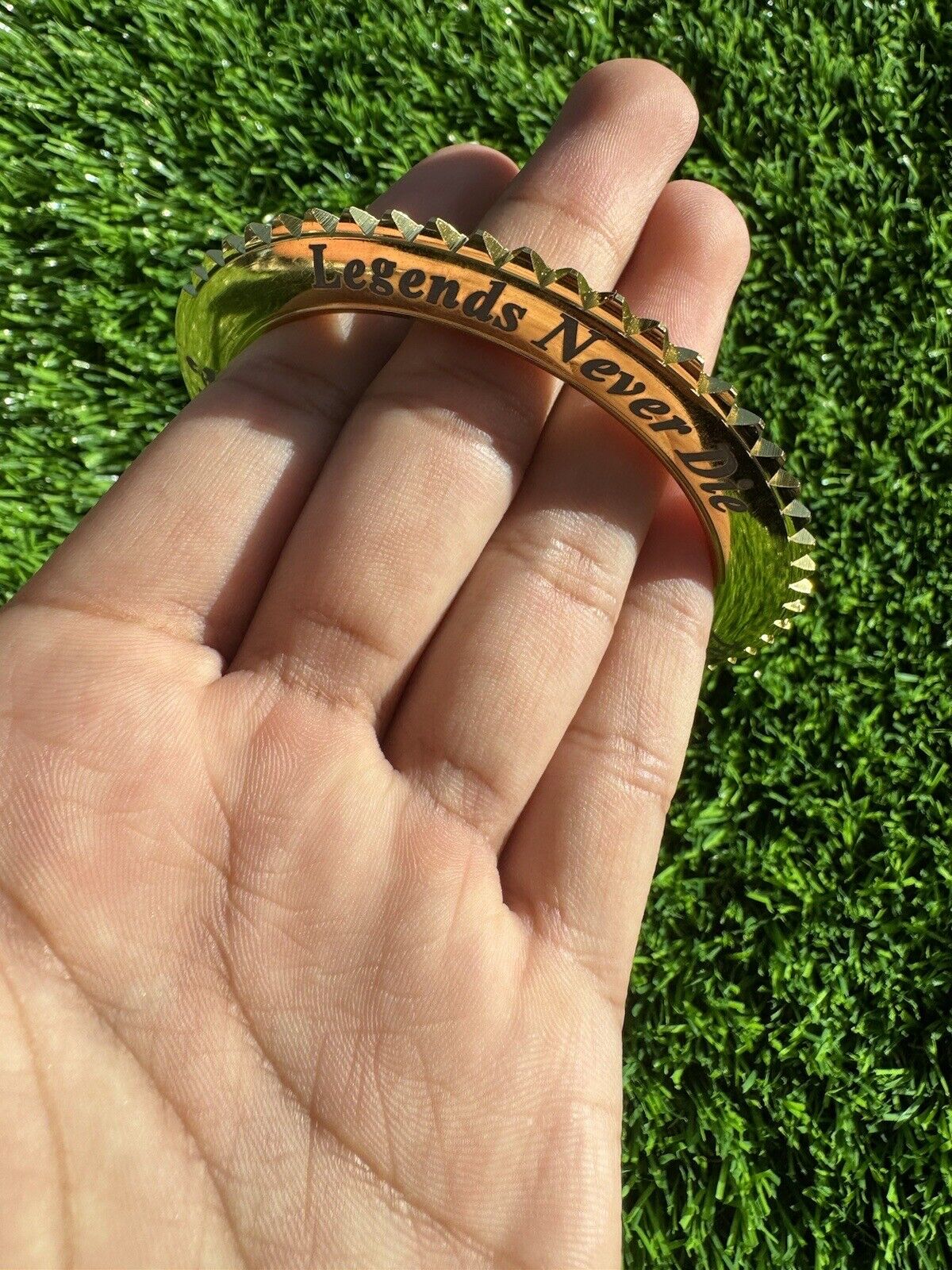 Sidhu Moosewala Kara Legends Never Die Gold Silver Plated Kada Sikh Bangle OF8 Tribute UK new