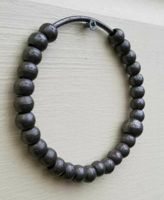 Sarbloh Simrana Kara Pure Iron Meditation Beads Sikh Bracelet Praying Bangle DD2 Singh Kaur Khalsa Simran Mala