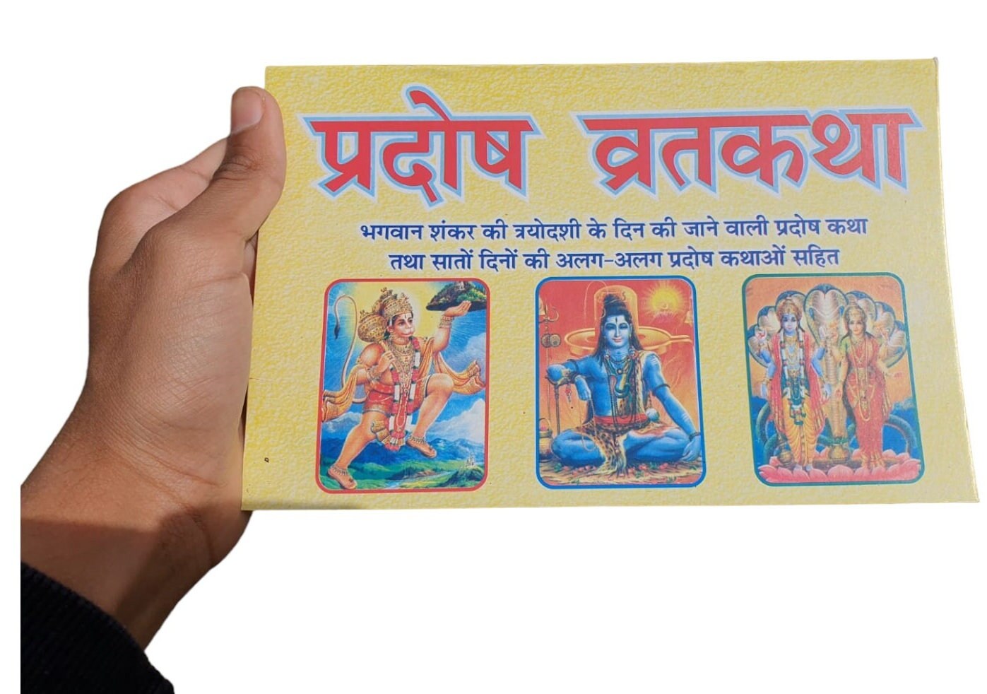 Pardosh Vrat Katha Bhaia Bhagwan Shankar Ki Tridoshi Katha Hindi Devnagri Lipi Hindu Book Good Luck Prayers Evil Eye Protection Shield B72