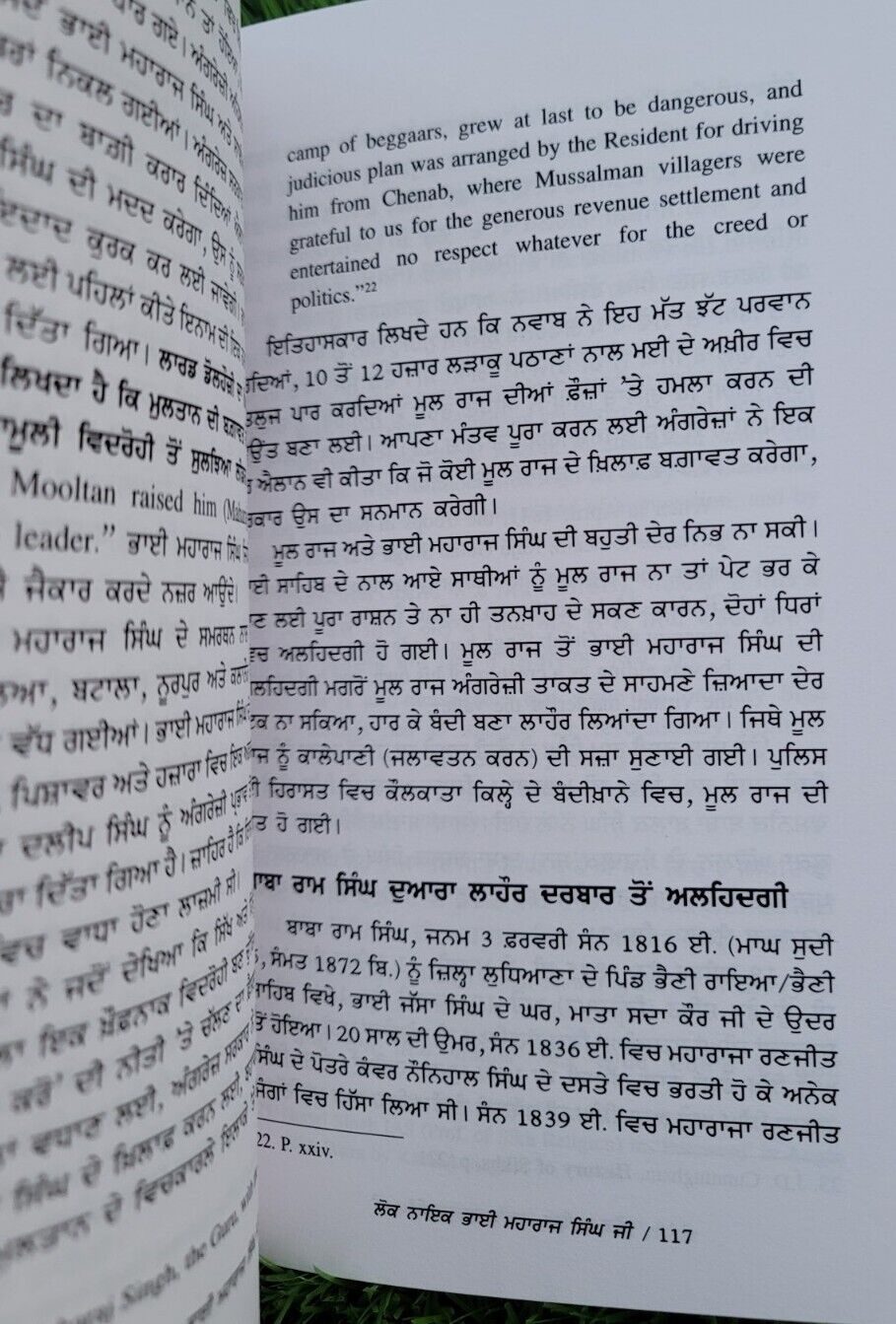 Bhai Maharaj Singh Rajinder Singh Jali Punjabi Gurmukhi Sikh History Book MP New
