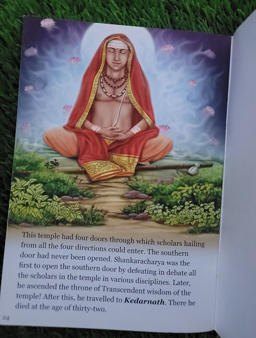 Adi Shankaracharya Kids Story Book English Hindu Great Saints of India Hinduism