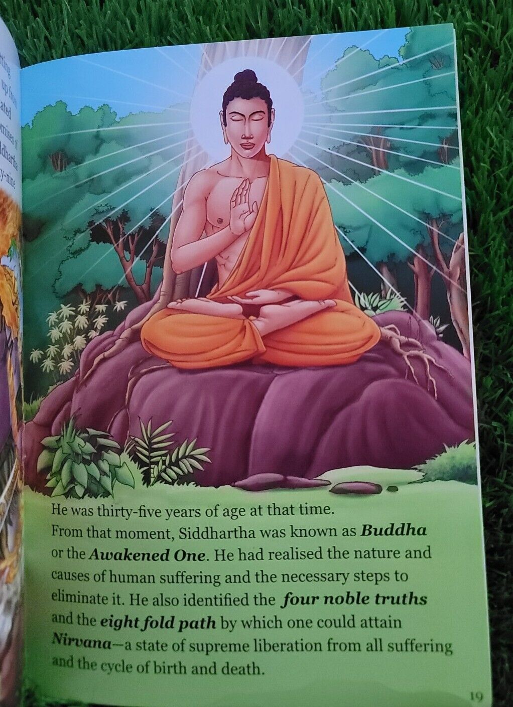 Buddha Great Saints of India Kids Story Book English Hindu Sikh Buddhism New MC