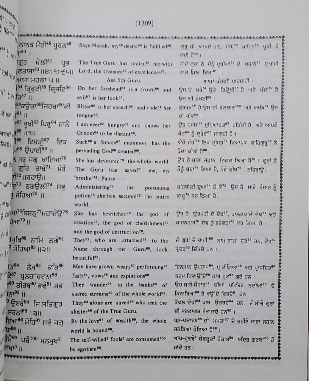 Sri Guru Granth Sahib Punjabi English Translation Meaning Sikh Sanchi SGPC Vol 3