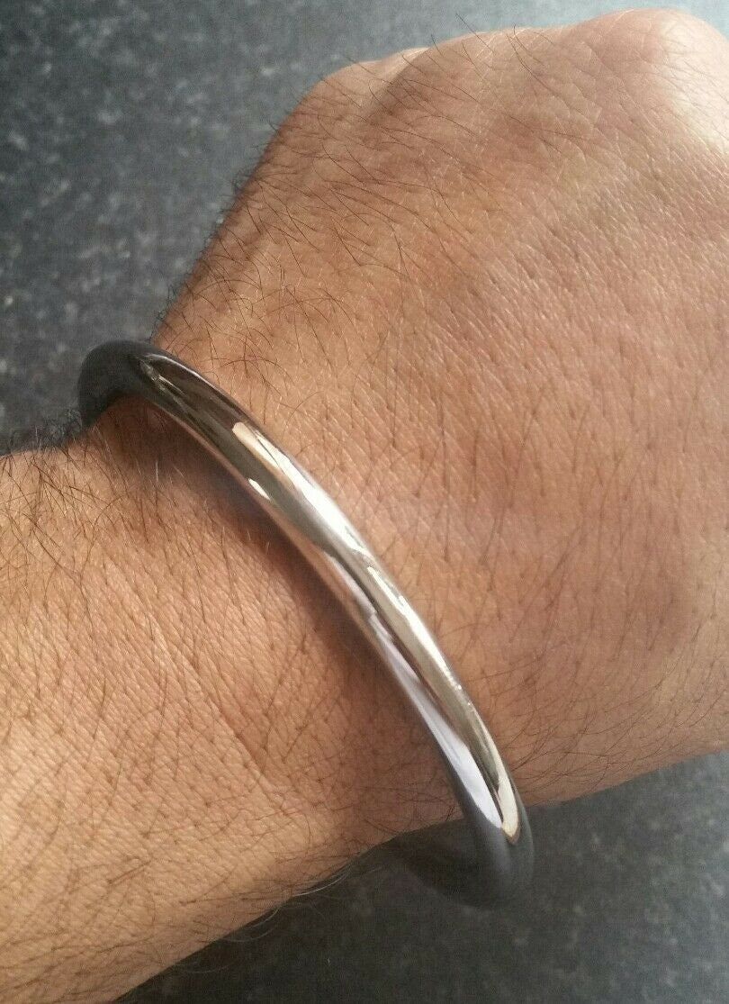 Sikh Kara Smooth Round Punjabi Kada Kakar Bangle Stainless Steel Singh Khalsa M6