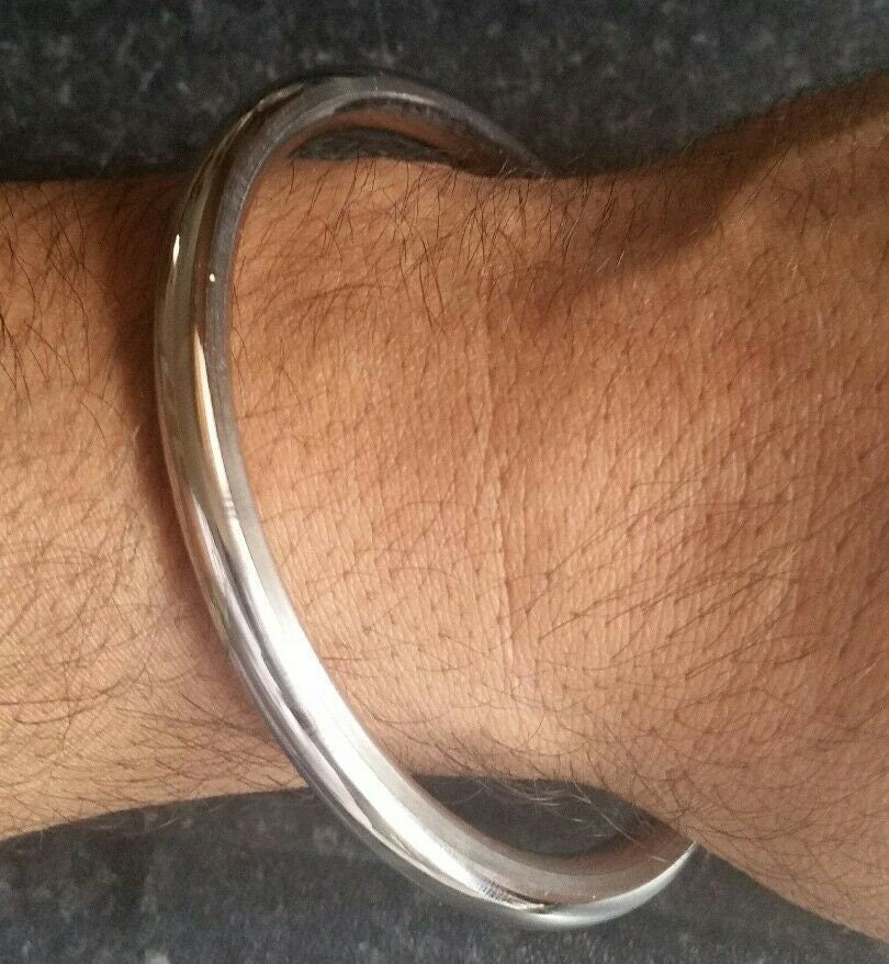 Sikh Kara Smooth Round Punjabi Kada Kakar Bangle Stainless Steel Singh Khalsa M6