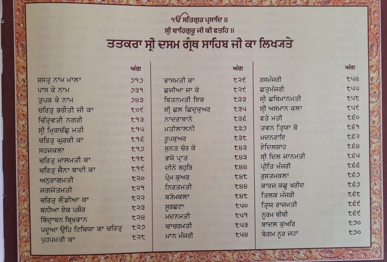 Sri Guru Dasam Granth Sahib Ji Steek Punjabi 2 Vol Set Sanchia Gurmukhi Panjabi