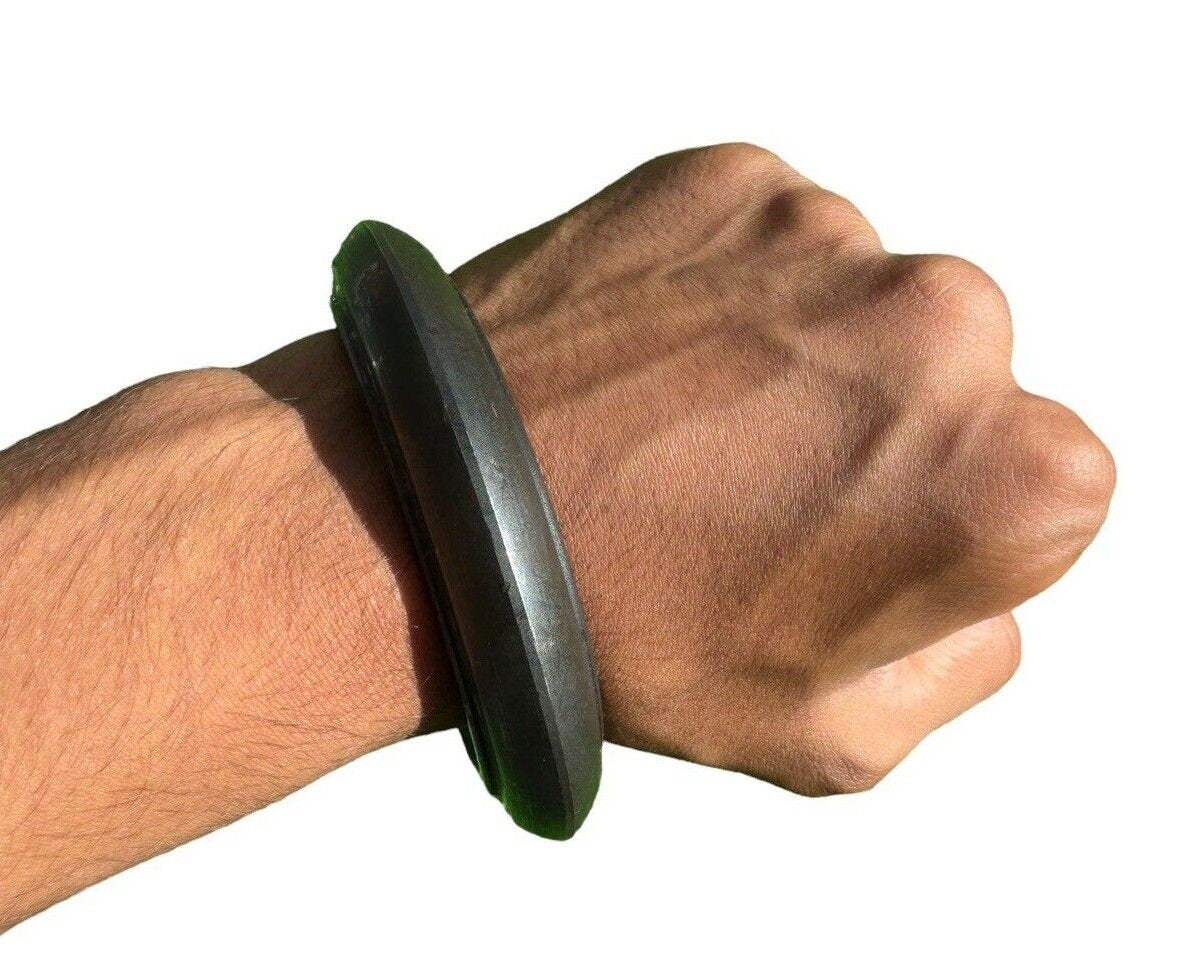 Sarbloh Kara Black Bangle Pure Iron Sikh Collar Kada Heavy Singh Kaur Khalsa OF3K