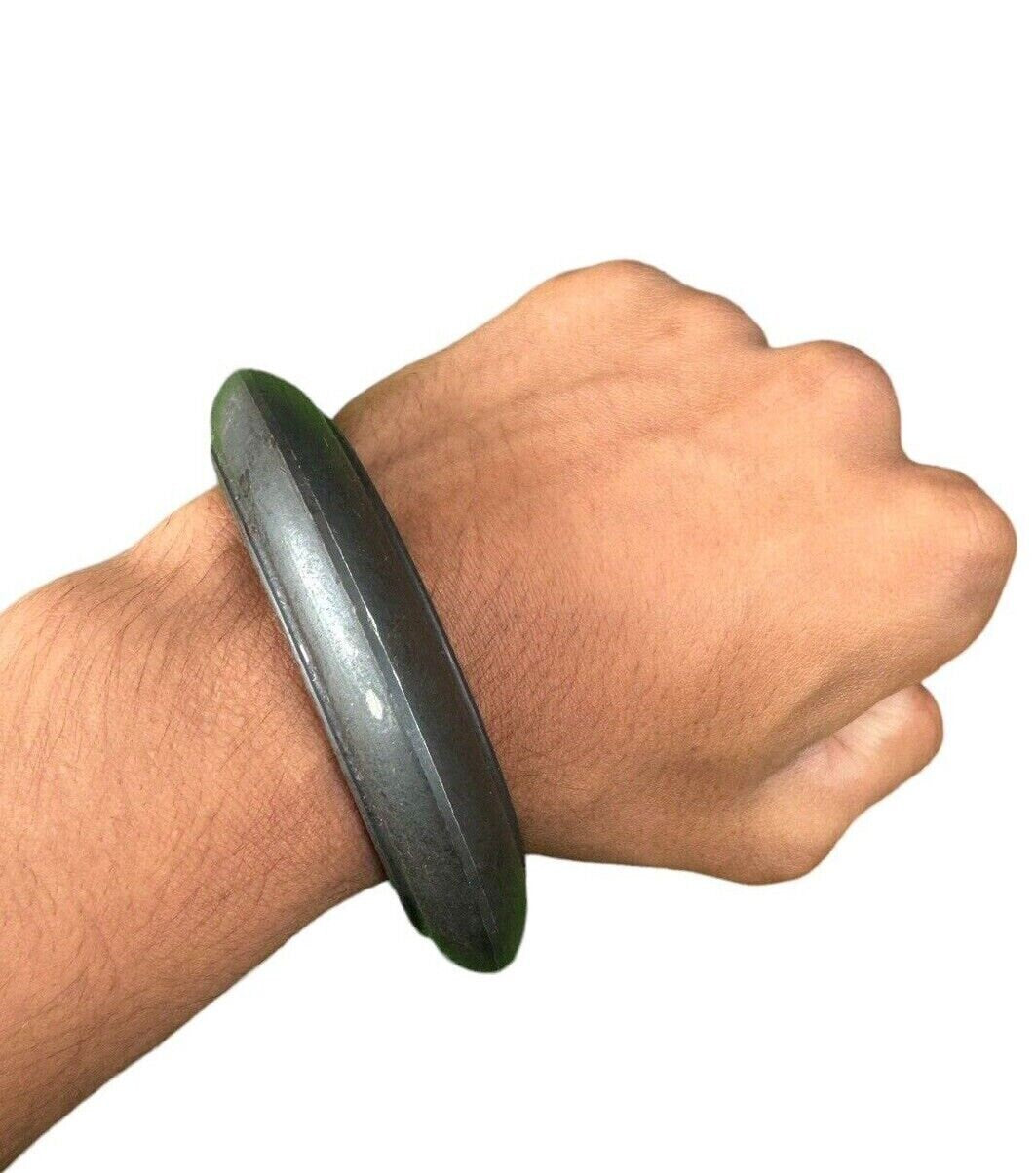 Sarbloh Kara Black Bangle Pure Iron Sikh Collar Kada Heavy Singh Kaur Khalsa OF3K