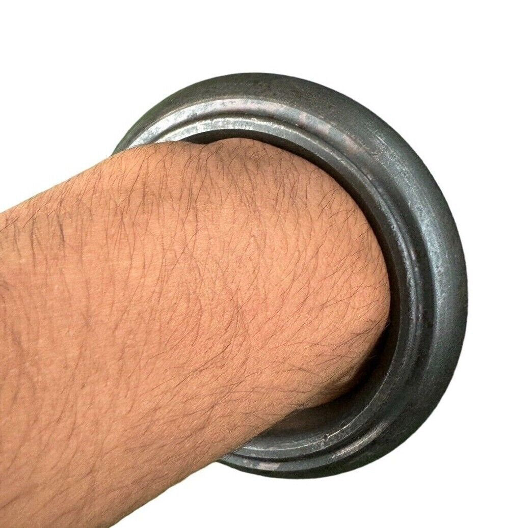 Sarbloh Kara Black Bangle Pure Iron Sikh Collar Kada Heavy Singh Kaur Khalsa OF3K
