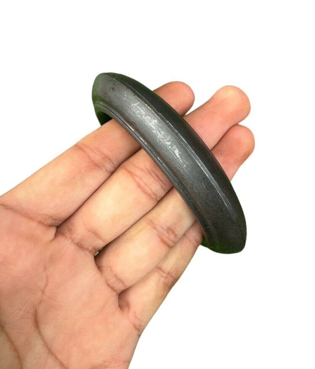 Sarbloh Kara Black Bangle Pure Iron Sikh Collar Kada Heavy Singh Kaur Khalsa OF3K