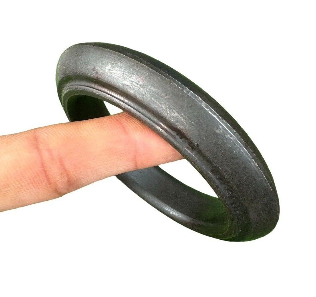Sarbloh Kara Black Bangle Pure Iron Sikh Collar Kada Heavy Singh Kaur Khalsa OF3K